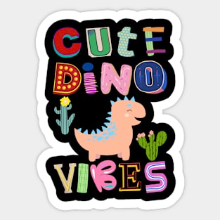 Cute Dino Vibes No. 2 Sticker